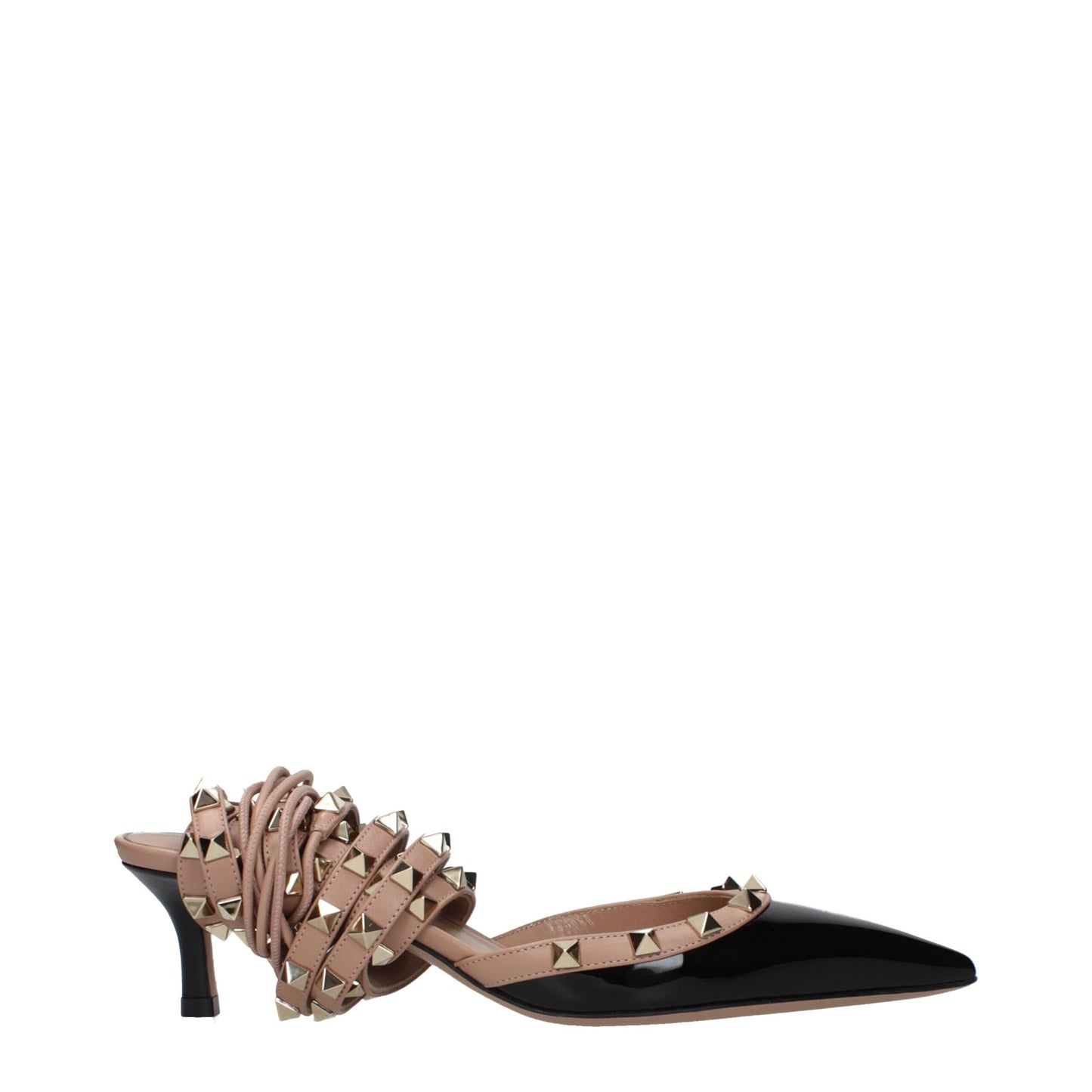 Valentino Garavani Black Leather Strap-On Sandals Curated Luxury Accessories by Orvyn
