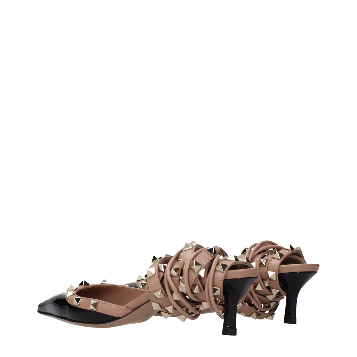 Valentino Garavani Black Leather Strap-On Sandals Curated Luxury Accessories by Orvyn