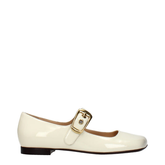 Chloé Beige Leather Ballet Flats Curated Luxury Accessories by Orvyn