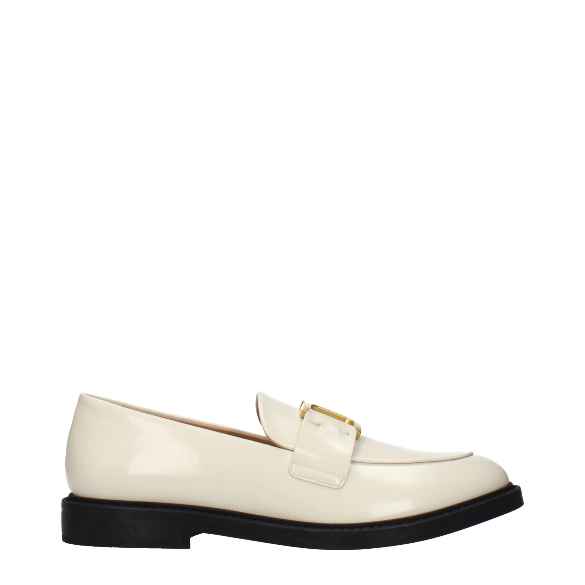 Chloé Beige Leather Slip-On Loafers Curated Luxury Accessories by Orvyn
