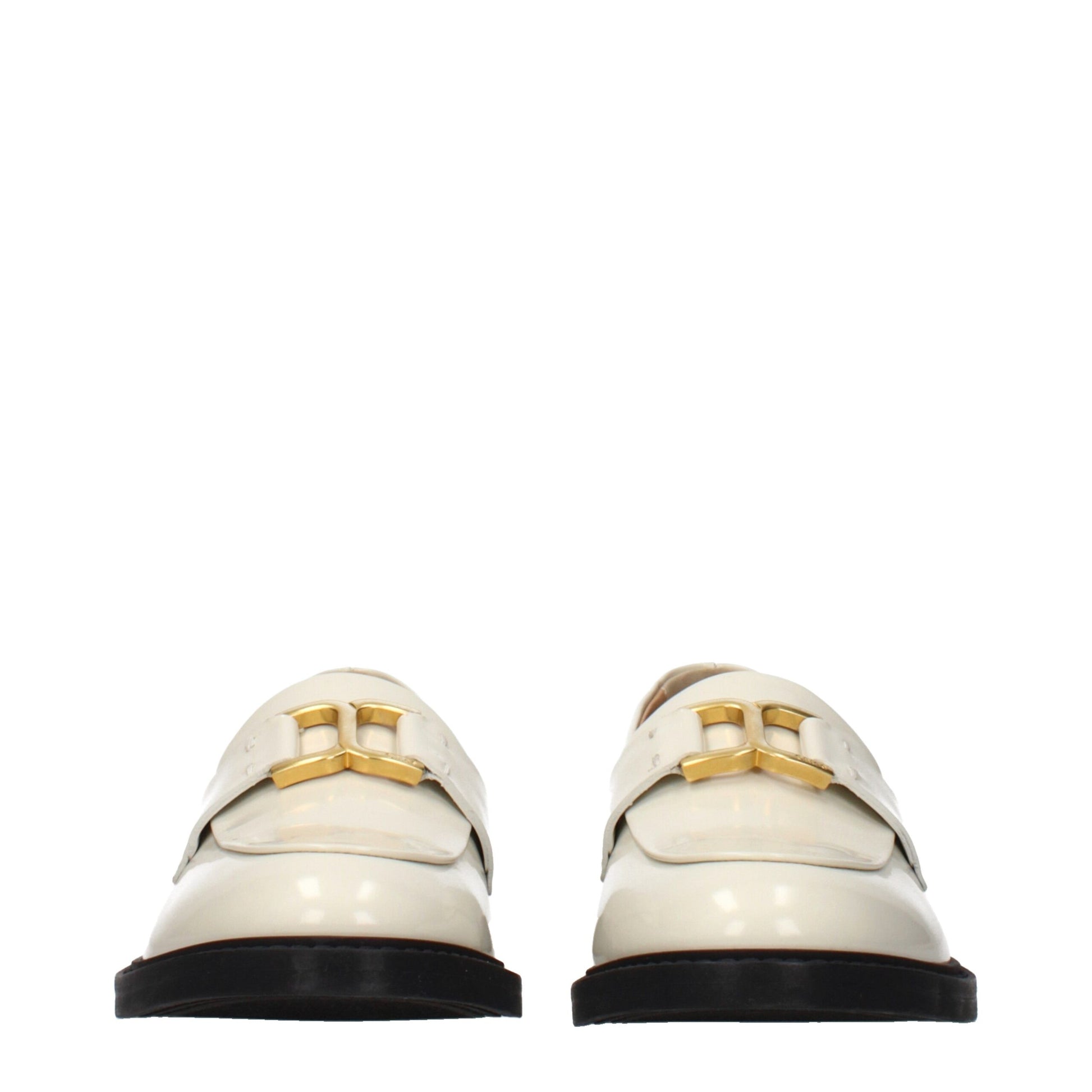 Chloé Beige Leather Slip-On Loafers Curated Luxury Accessories by Orvyn