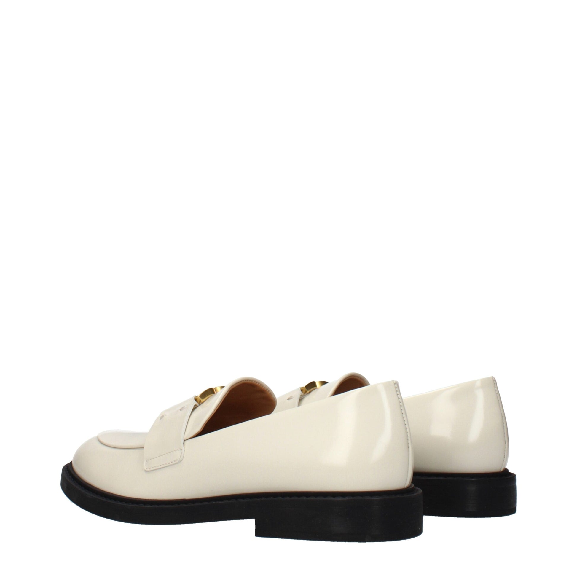 Chloé Beige Leather Slip-On Loafers Curated Luxury Accessories by Orvyn