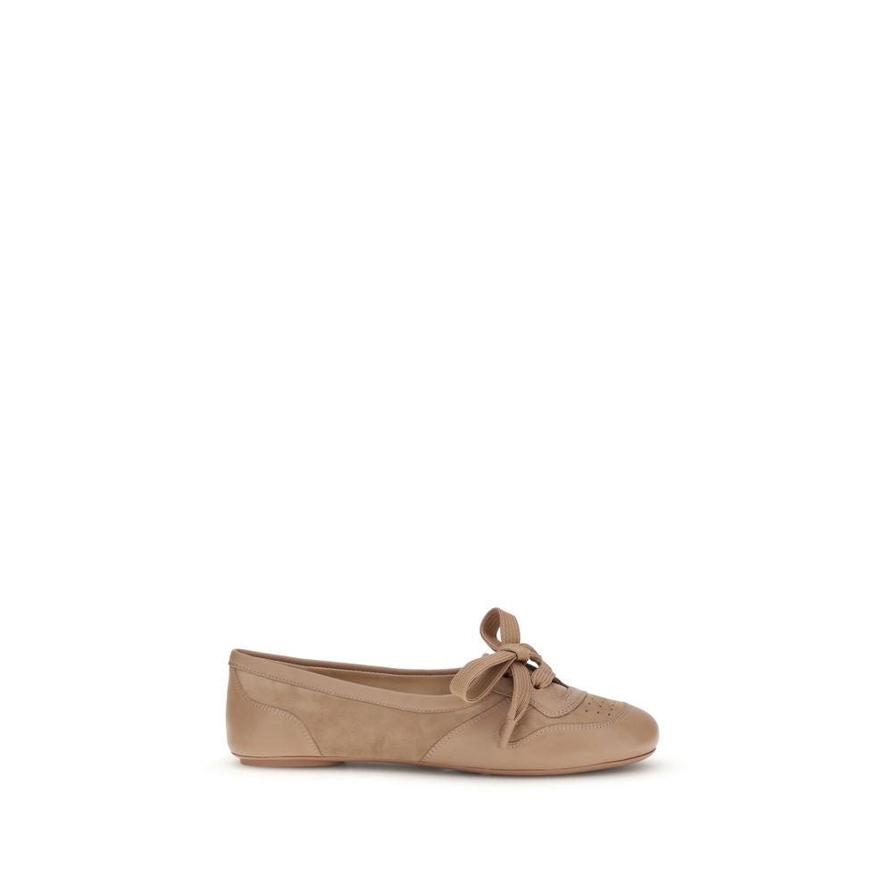 Gianvito Rossi Multicolor Calf Leather Bos Taurus Ballet Flats Curated Luxury Accessories by Orvyn