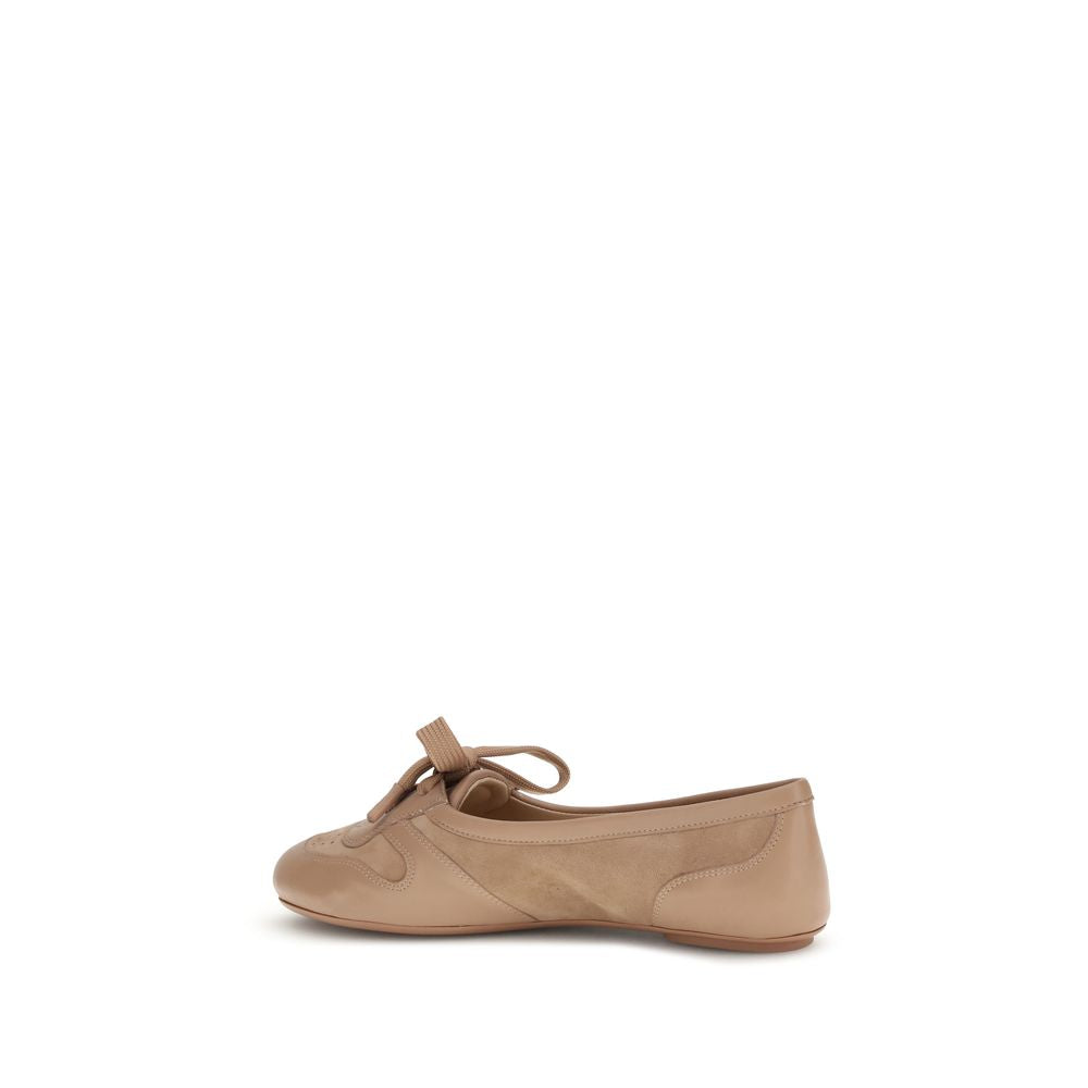 Gianvito Rossi Multicolor Calf Leather Bos Taurus Ballet Flats Curated Luxury Accessories by Orvyn