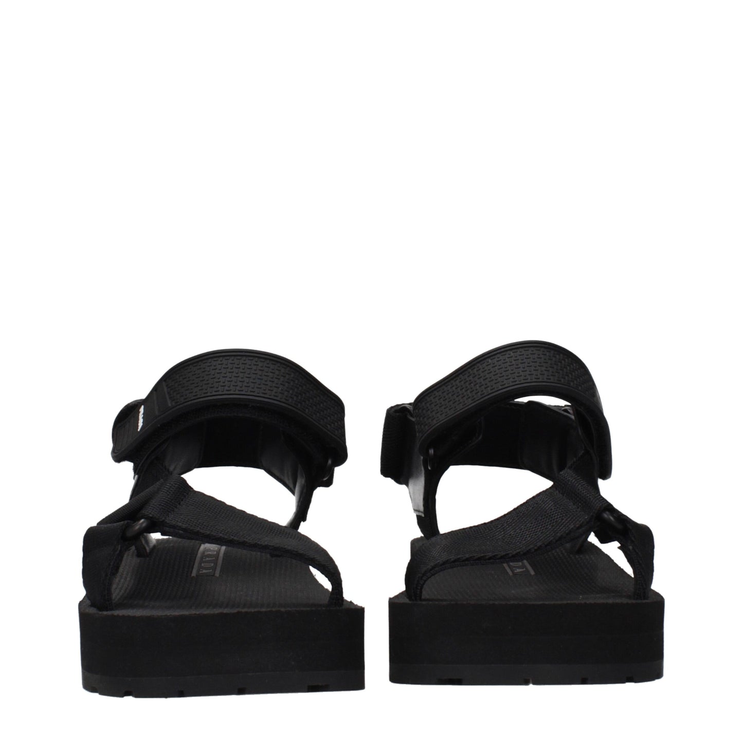 Prada Black Fabric Flat Sandals Curated Luxury Accessories by Orvyn