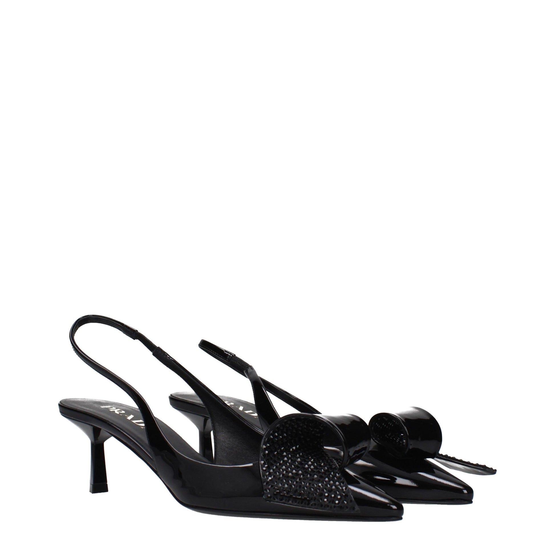 Prada Black Leather Stiletto Heel Sandals Curated Luxury Accessories by Orvyn