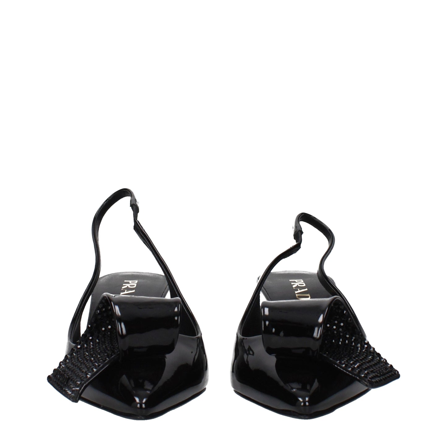 Prada Black Leather Stiletto Heel Sandals Curated Luxury Accessories by Orvyn