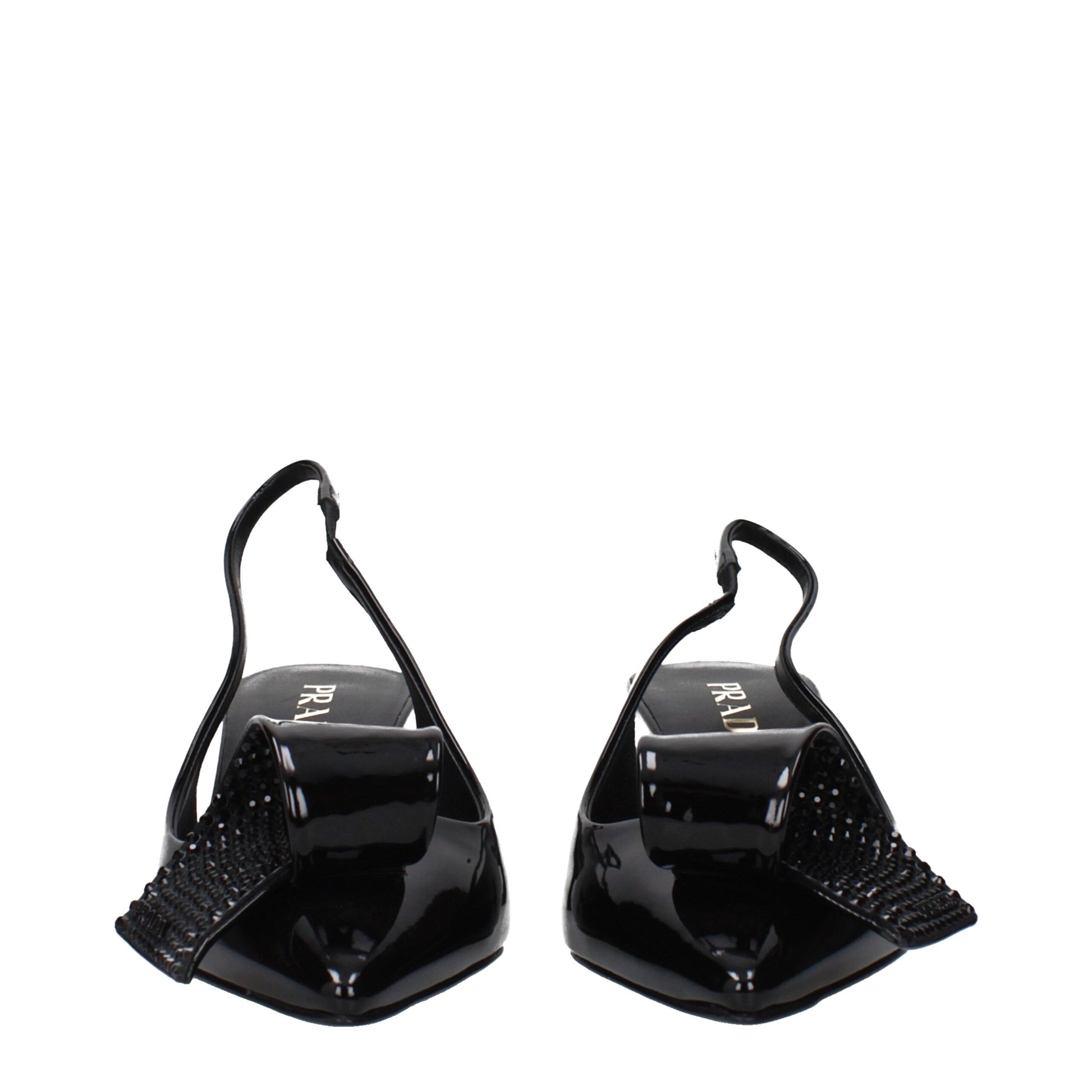 Prada Black Leather Stiletto Heel Sandals Curated Luxury Accessories by Orvyn