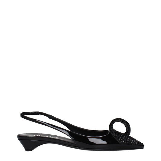 Prada Black Leather Flat Sandals Curated Luxury Accessories by Orvyn