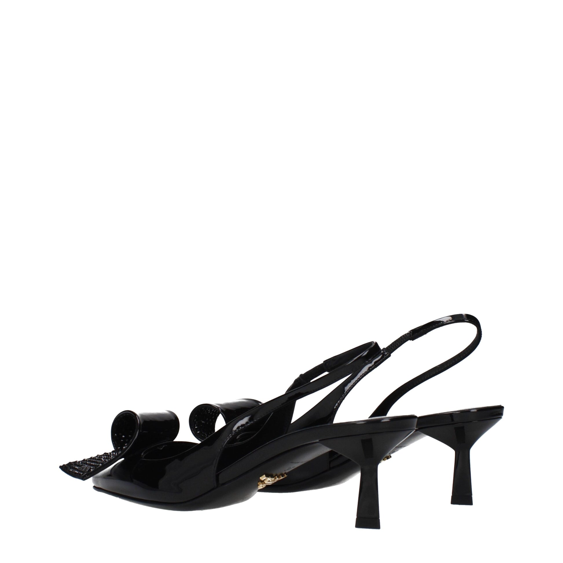 Prada Black Leather Stiletto Heel Sandals Curated Luxury Accessories by Orvyn