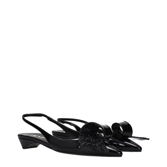 Prada Black Leather Flat Sandals Curated Luxury Accessories by Orvyn