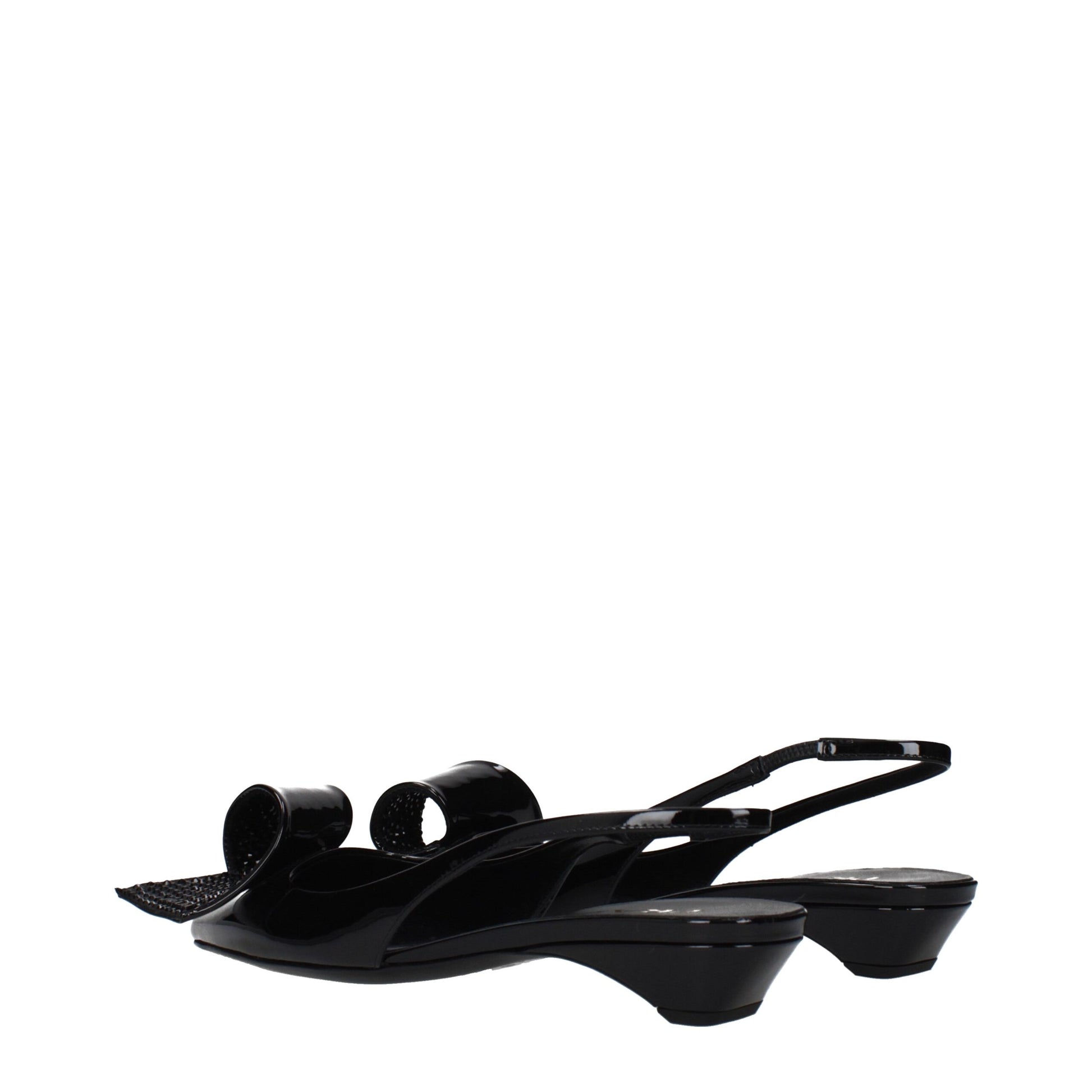 Prada Black Leather Flat Sandals Curated Luxury Accessories by Orvyn