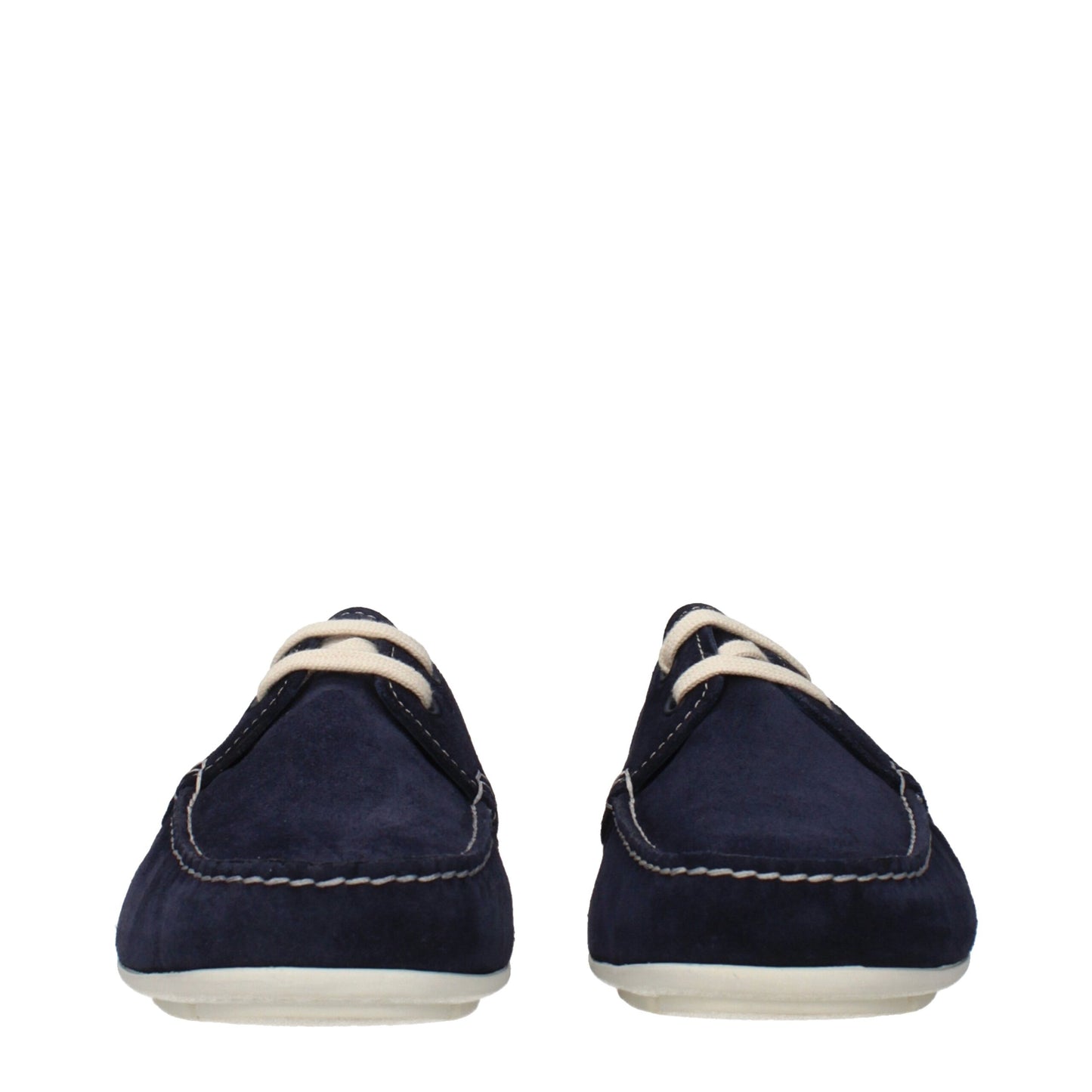 Prada Blue Leather Slip-On Loafers Curated Luxury Accessories by Orvyn