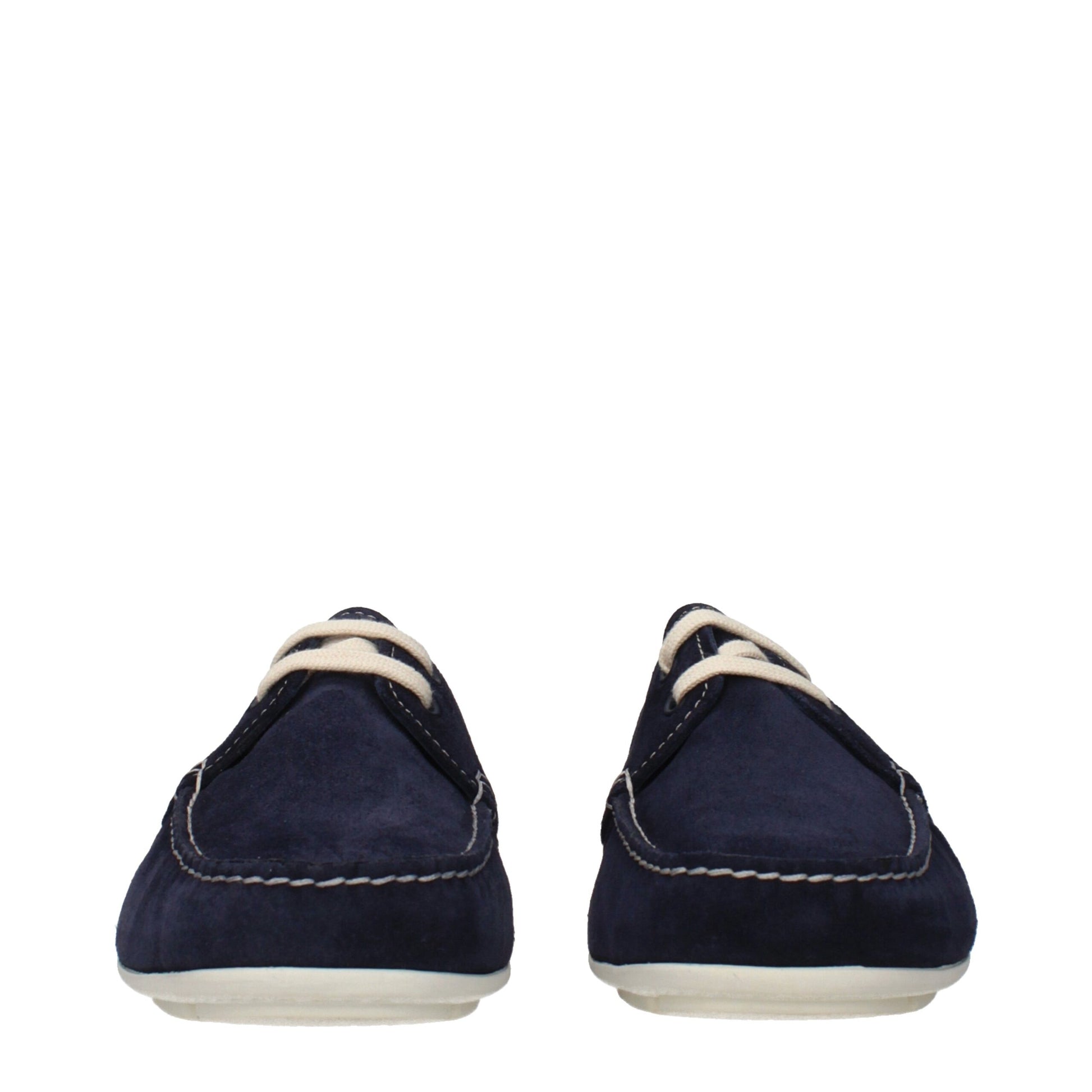 Prada Blue Leather Slip-On Loafers Curated Luxury Accessories by Orvyn