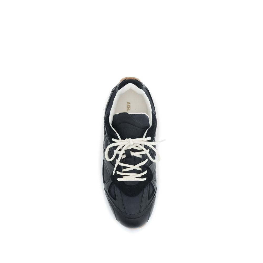 Axel Arigato Black Calf Leather Bos Taurus Low Top Sneakers Curated Luxury Accessories by Orvyn