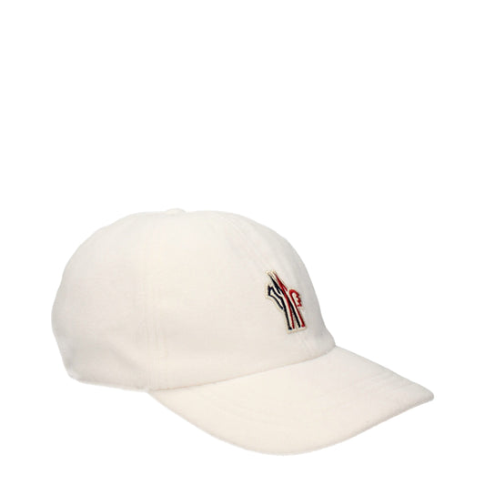 Moncler White Polyester Cap (Baseball Hat) Curated Luxury Accessories by Orvyn