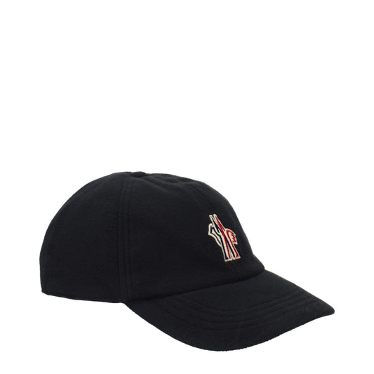 Moncler Black Polyester Cap (Baseball Hat) Curated Luxury Accessories by Orvyn