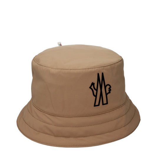 Moncler Beige Fabric Bucket Hat Curated Luxury Accessories by Orvyn